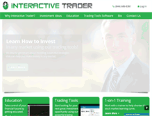 Tablet Screenshot of interactivetrader.com